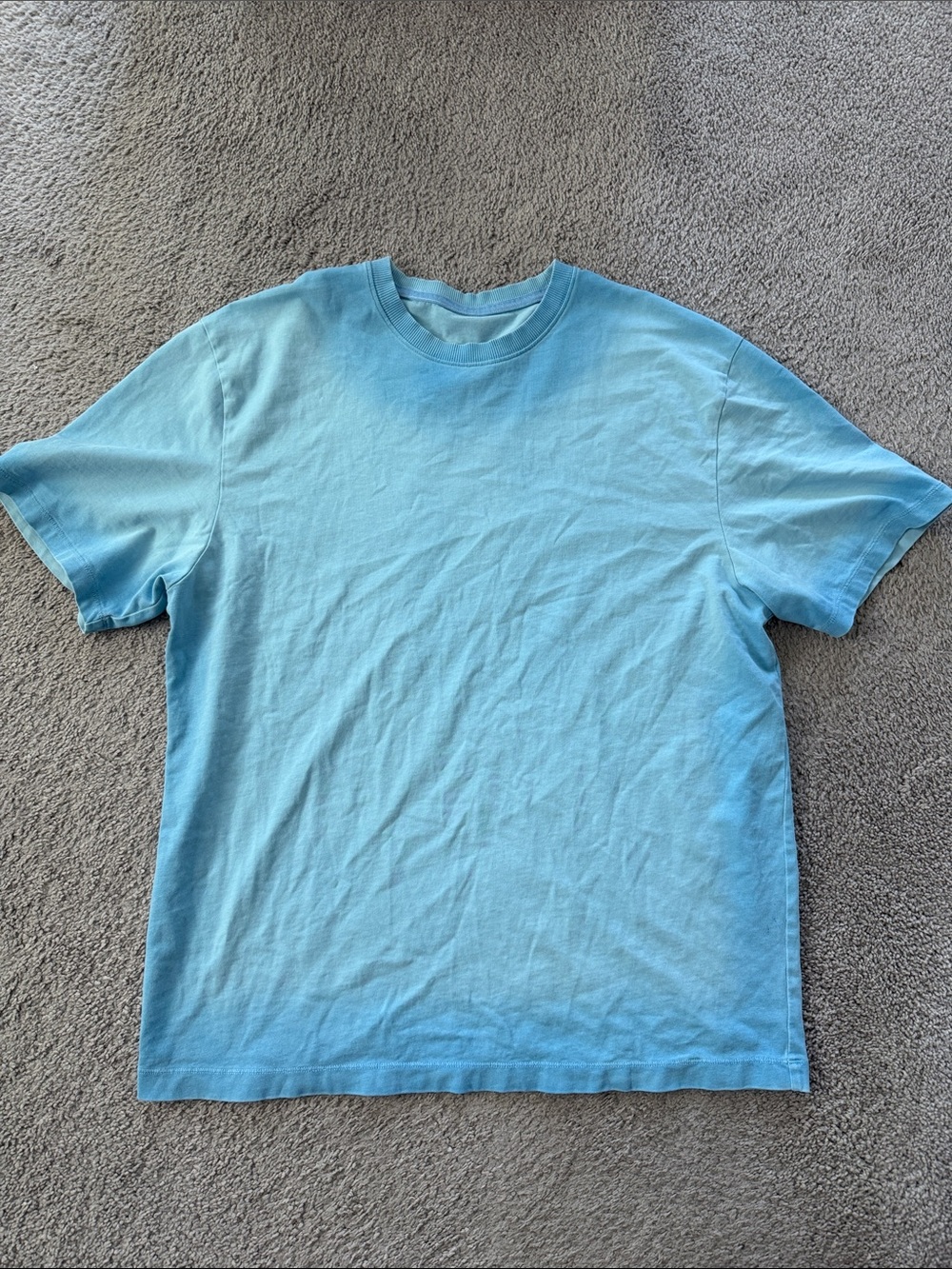 Heavyweight Cotton Jersey T-shirt Fade Dye